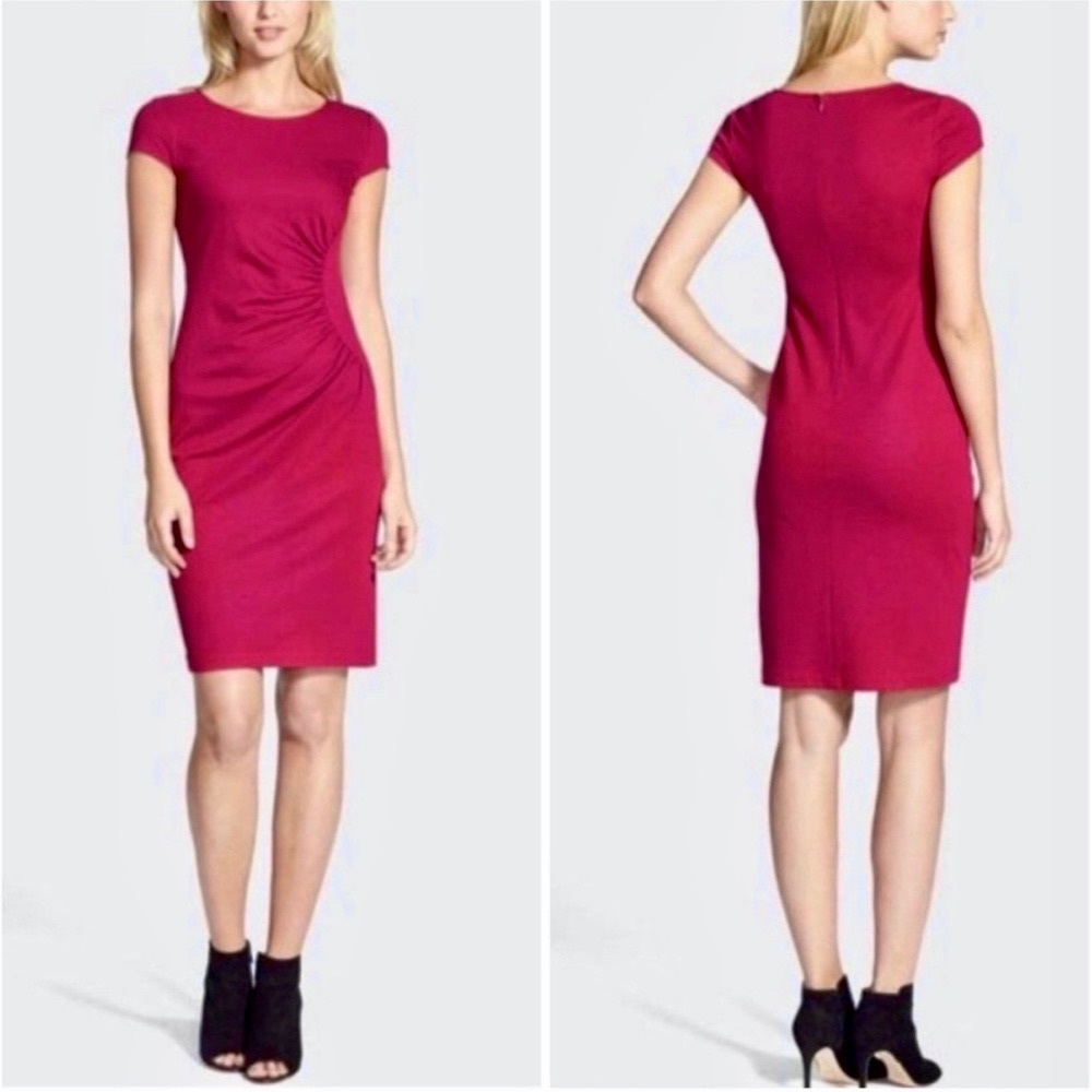 Lafayette 148 NY Side Sunburst Sheath Dress